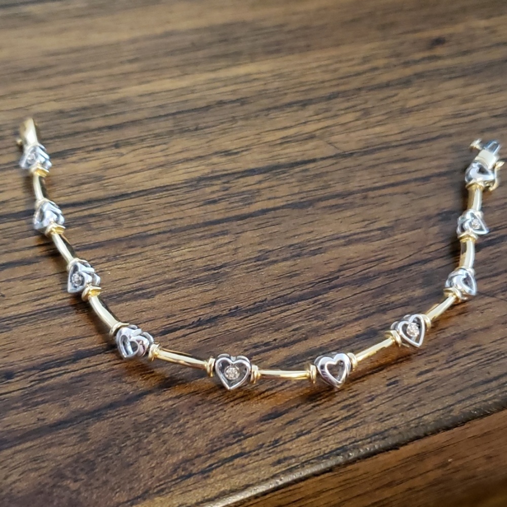 Women's 14k gold, white gold with 1\4kt diamonds